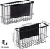 dedoot Magnetic Holder Locker Strong Magnetic Black Mesh Holder Magnetic Basket Organizer Shelf Rack for Whiteboard,Fridge, Sponge, Recipe, Beverage,Refrigerator,Office File Foil by dedoot