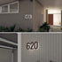 5 Inch Backlit LED House Numbers, Premium Quality ABS-Polymer Illuminated Home Address Number, Modern Design (2, Black)