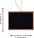 Super Z Outlet Mini 3" x 4" Wooden Frame Hanging Chalk Blackboard for Arts & Crafts, 12 Pack
