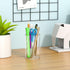 NIUBEE Acrylic Pen Holder 2 Pack, Clear Desktop Pencil Cup Organizer for Office Desk Accessories, Round