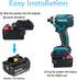 DM18M Converter for Dewalt & Milwaukee to Makita Battery Adapter, Fit Dewalt 18v-20v & Milwaukee 18v M18 Lithium