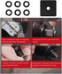 (6 Sets) 1/2" Retaining Ring Clip with O-Ring for Milwaukee Electric/Pneumatic Type Impact Wrench, Retainer Ring Anvil Install Tool Included by ZLLITONS