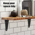 verkelly 10 4 5 Inch Pcs Shelf Brackets, x Black Heavy Duty Metal Wall Corner Angle Shelving for Wall Hanging Shelves