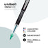 uniball Vision Elite Roller Ball Pen, Stick, Micro 0.5 mm, Black Barrel, Assorted Ink Colors