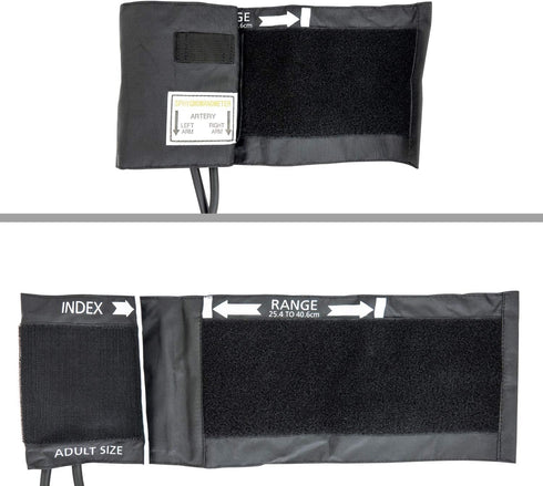 LINE2design Adult Blood Pressure Cuff - School Safety Deluxe Aneroid Sphygmomanometer with Cuff and Carrying Case