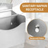 2 Pack (2, Sanitary Napkin Receptacle Wall Mounted, Stainless Steel Feminine Hygiene Disposal Container, Tampon