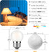 G40 Bulb 3W 25 Bulbs, E26 2700K, Dimmable Bulb Pack 2 Led Low Wattage Equivalent Watt Light Standard Small Power