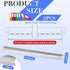 Lateral Front to Back File Bar Rails, Stainless Steel Filing Cabinet Parts, 15.76 Inches Long, 6 Pieces