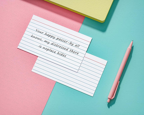 YIZUUN 3x5, 300 Pack, 3x5 4 Packs 75 Pack Index Cards Heavy Ruled Index Cards, Notecards Lined, Flash Cards