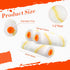 150 4 Inch 1/2" Nuogo Pcs Mini Paint Roller Cover Nap Small Microfiber Roller Covers Home Repair Tools House Household