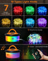 32.8ft Camping String Lights, Retractable RGB Flash Lamp, Rechargeable LED Fairy Lights Outdoor Waterproof, Portable