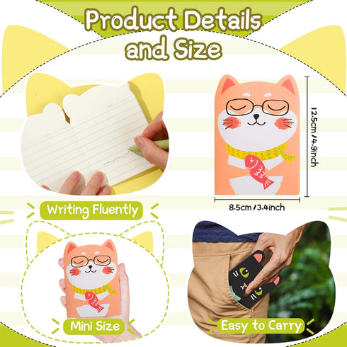 Yexiya 36 Packs Mini Cute Animal Notebooks Christmas Funny Cartoon Animal Notebook for Christmas Valentine's Day Gift School Office Party Favors (Classic Styles) by Yexiya