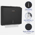 250 AK5180 10.6"x3.9") AIKE Sheets Compact Multifold Wall Mount Paper Towel Dispenser,Stainless Steel Black (Max Folded