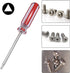 Kyuionty 5Pcs Set 1.8mm, 2.0mm, 2.3mm, 2.7mm, 4.2mm, Triangle Head Screwdriver Magnetic Screwdriver Triangle Screws