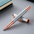 Rollerball Pen Gift Set, Gel Pen for Men, Women, Business, Party & Wedding Black Ink 0.7mm G5 (Gold-Silver)