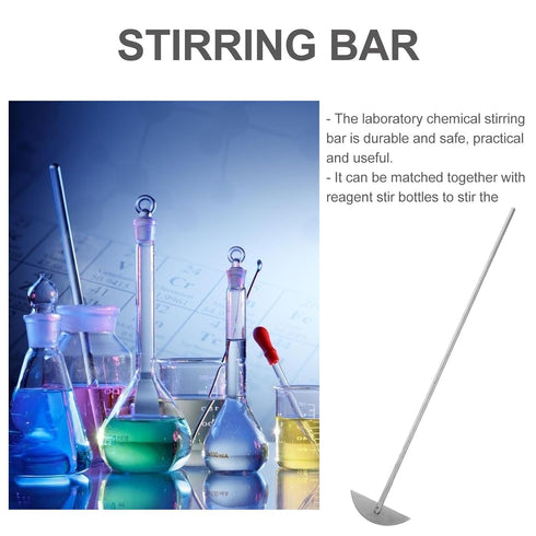 Stainless Steel Mixing Stirrer, Laboratory Stirring Rod for Chemistry Science Experimental Flask Mixing