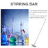 Stainless Steel Mixing Stirrer, Laboratory Stirring Rod for Chemistry Science Experimental Flask Mixing