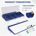 Glass Desktop Whiteboard with Storage, Desk White Board with Keyboard Stand, Drawers for Home, School, Office
