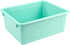 Storex Letter Size Deep Storage Tray – Teal Organizer Bin with Non-Snap Lid, 5-Pack (62549U05C) for Classroom, Office,