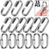 Quick Link, Lsqurel 304 Stainless Steel D Shape Locking Carabiner for Outdoor Use, Heavy Duty Chain Link (200lb-3000lb