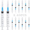 40Pack-3ml Luer lock Syringe with 23Ga Needles, Individually Packaging Disposable Plastic Syringes for Scientific Labs