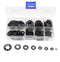 cSeao 235pcs Black Starlock Internal Tooth Lock Washers Assortment Kit - 8 Sizes, M2 to M12