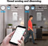 WiFi Motion Sensor Alarm: Smart PIR Detector with 110dB Siren & App Alerts, Compatible with Alexa/Google Assistant