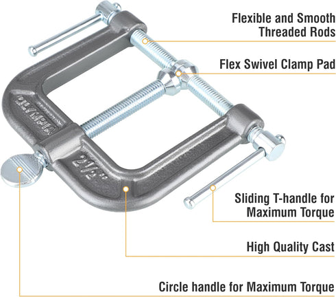 Olympia Tools 3-Way Edging Clamp, 38-192, Black