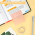 EOOUT Transparent Sticky Notes, 6 Pads 3x3 Inch, 300 Sheets Pastel Clear Self-Adhesive Waterproof Notes for School