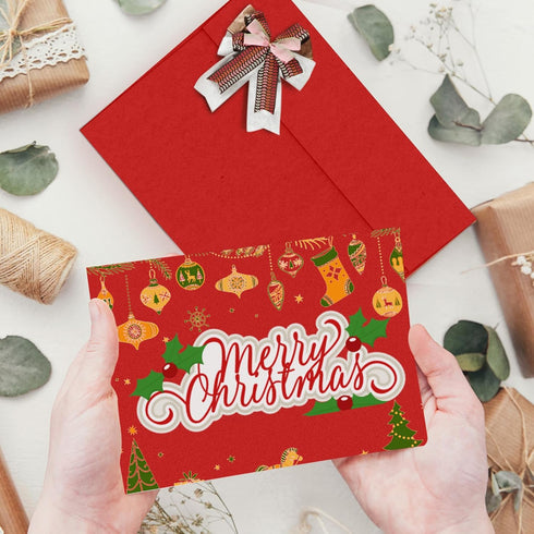 Red 5x7 Envelopes 100 Pack - Goefun A7 Self Seal Printable Envelopes for Invitations