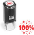 ExcelMark Self-Inking Round Teacher Stamp - 100% Red Ink