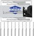 Tondiamo 10 Pcs Drywall Router Bits 3/16 Drywall Rotor Tips M2 High