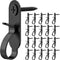 40 Packs Stainless Steel String Lights Hanger Hooks, Outdoor Screw Hooks for Christmas Party Fairy LED Lights
