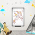 VIZ-PRO Magnetic Whiteboard/Dry Erase Board, Black Aluminium Frame, 24 X 18 Inches, Includes Eraser & Markers