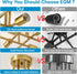 4-Light E26 (1 Pack) EGM Gold Semi Flush Mount Ceiling Light, Modern Kitchen Light Fixture with Base, Ceiling Lamp