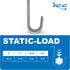 ICC Ceiling Mount J-Hook Without Retainer Clip for Structured Cabling, Galvanized Steel, 25-Pack