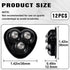 Alpinleux 12 360 Pcs Mini Caster Wheels, Self Adhesive Caster Wheels, Swivel Appliance Wheels, Small Appliance Rollers