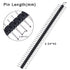 Hotop 50 Pack Single Row 40 Pin 2.54 mm Male Pin Header Connector