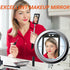 Fathers Day Gifts for Him - Telescoping Inspection Mirror with LED Light, Square Mechanic Tool for Dad, Husband