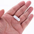 MECCANIXITY Magnetic Stirrer Mixer Stir Bar Rod 5/10/15/20/25mm PTFE Coating Magnet White for Laboratory, 5Pcs