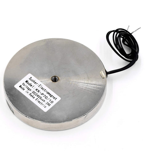 DC 24V 200N 44LB/20Kg Suction Holding Sucker, Round Electric Magnet Solenoid Lifting Cylinder