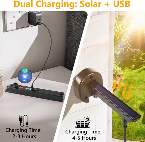 3 (2 Pack, Solar Barn Lights Outdoor, Dusk to Dawn Outdoor Wall Sconces, Lighting Modes with Motion Sensor, Waterproof