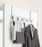 KitchLife Over The Door Hooks Hanger, 2 Pack White with Extended Arms for Easy Use, Bathroom Towel Rack Organization