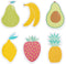 Cobee Cute Fruit Sticky Notes, 6 Pack Large Fruit Cartoon Sticky Notes, Fruit Shape Markers Flags, Cartoon Large