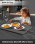 4 Settings, 350W, 120V(AC), Food Warming Mat with Dual Heating Zones, Temp Silicone Easy-Clean, Auto Shut-Off, Timer