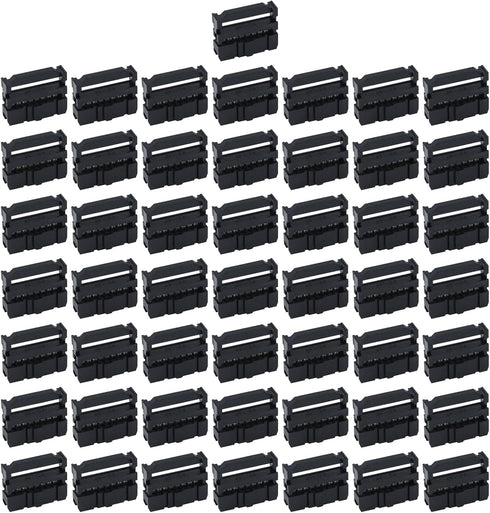 Antrader 50 x FC-16P 16Pin IDC Socket Connector Female, 2.54mm Pitch Plug Header Connector Dual Row