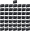Antrader 50 x FC-16P 16Pin IDC Socket Connector Female, 2.54mm Pitch Plug Header Connector Dual Row
