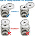 LOVIMAG Neodymium Cup Magnets - Rare Earth Magnets with 100 LBS Holding Force, Dia 1.26 inch, Pack of 8