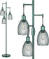 Torondo Dimmable Industrial Floor Lamps for Living Room, Green Tree Standing Tall