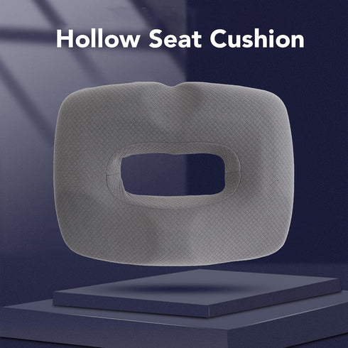 AQFNEB Tailbone Hollow Seat Cushion with Memory Foam, Orthopedic Chair Cushion for Office Car Home, Breathable